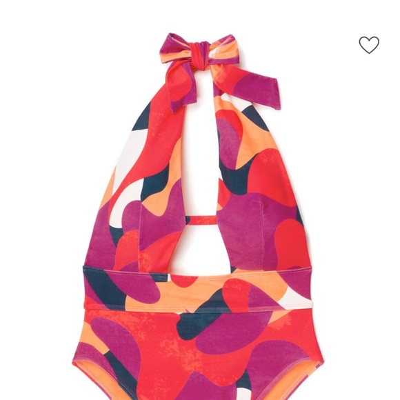 🩱One-Piece Bathing Suit | Convertible Style | Medium | Multicolor | Ve… - Picture 4 of 4